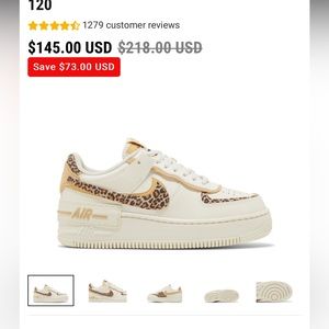 Woman’s Nike Air Force 1s. Size 10.5